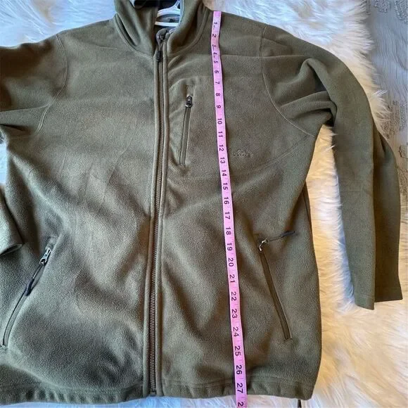 Cabela’s Men's M Green Hooded Wind Shear Jacket Hiking Camping Rugged - Picture 12 of 15